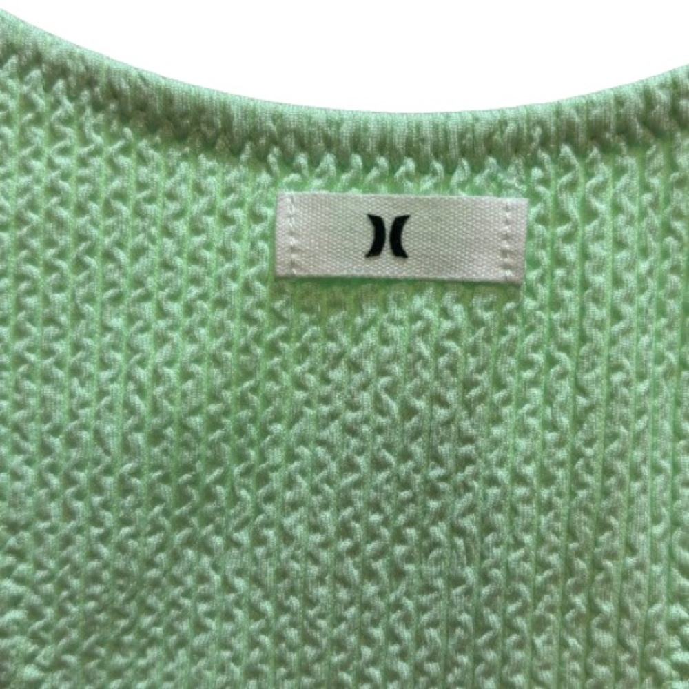 NWT Hurley Textured Beach Mini Racerback Coverup Green Size S - Picture 6 of 8